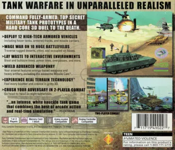 Steel Reign (US) box cover back